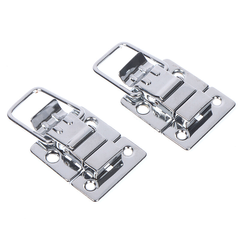 Sissi 2Pcs Stainless Steel Chrome Toggle Latch For Chest Box Case Suitcase Tool Clasp