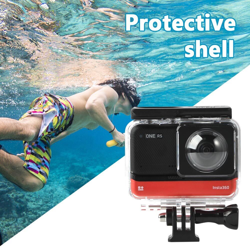 30M Underwater Waterproof Case For Insta360 ONE RS Dual Len Panoramic Camera Diving Protective Housing Shell For Insta360 ONE RS