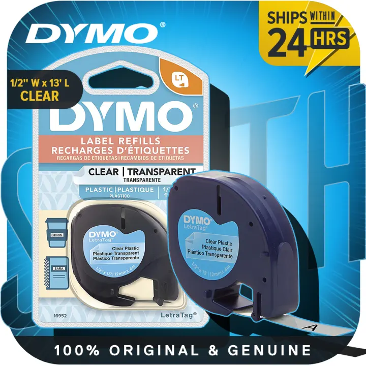 dymo label maker tape clear