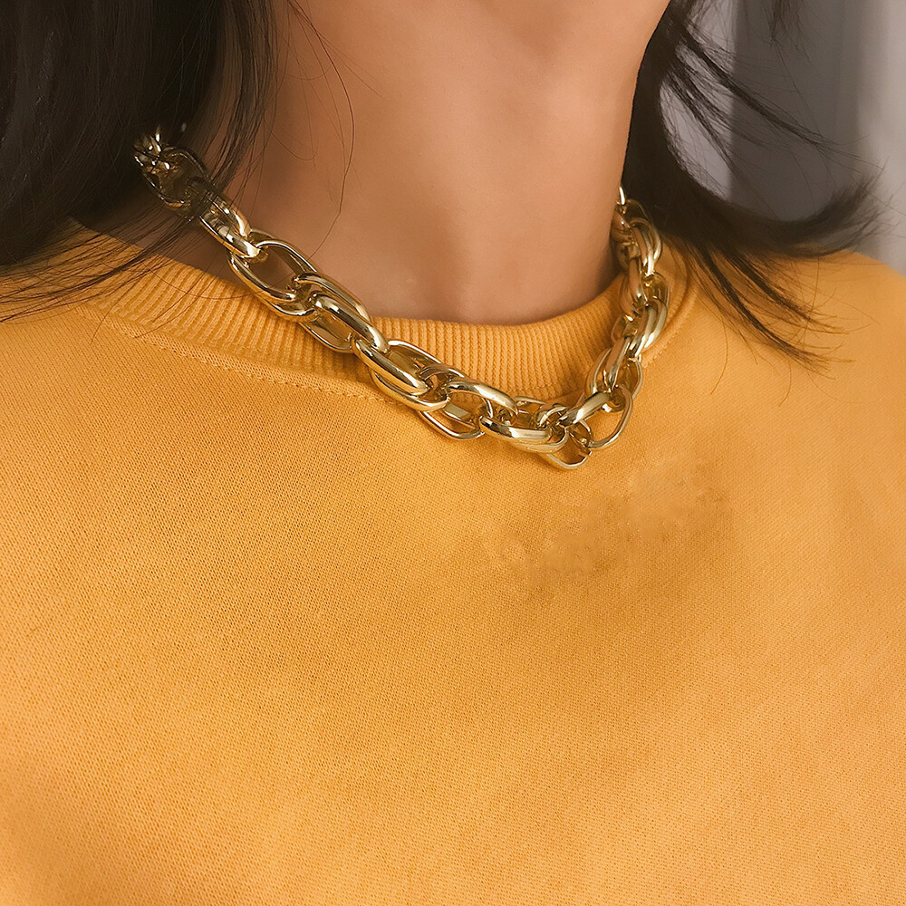 Big Gold Chain Necklace - Best Price in 