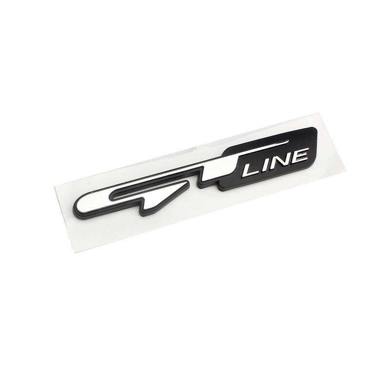 11.2cm GT LINE Letter emblem sticker for Kia Stinger Rio Forte K3 K5 Car rear trunk logo Fender rim badge GTLINE sign