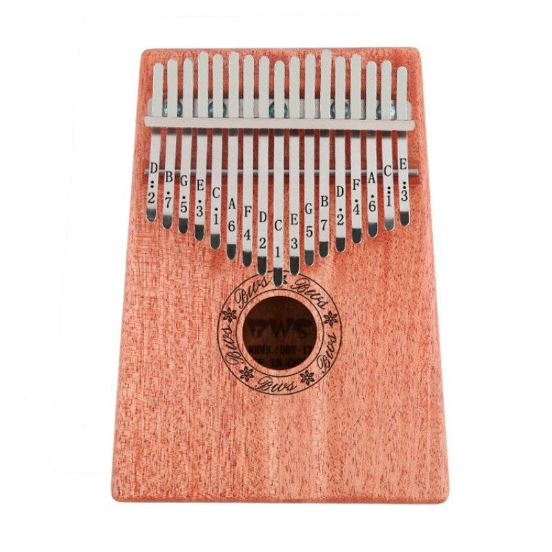 Kalimba 17 Key Thumb Piano Mahogany Musical Instruments Mbira Kalimba Hammer Sticker Kit Child Beginners Portable Finger Piano Malaysia