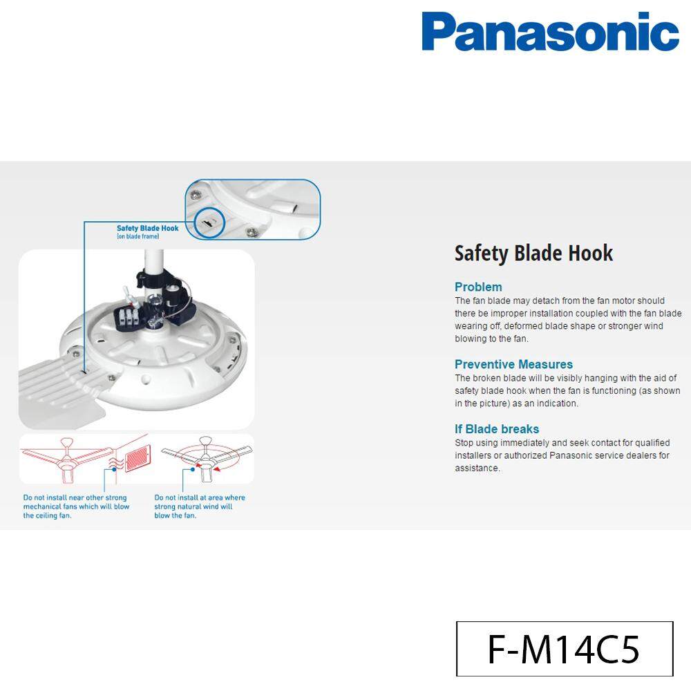 Panasonic F M14c5 Bayu 4 4 Blade 1400mm 56 Inch Ceiling Fan Lazada