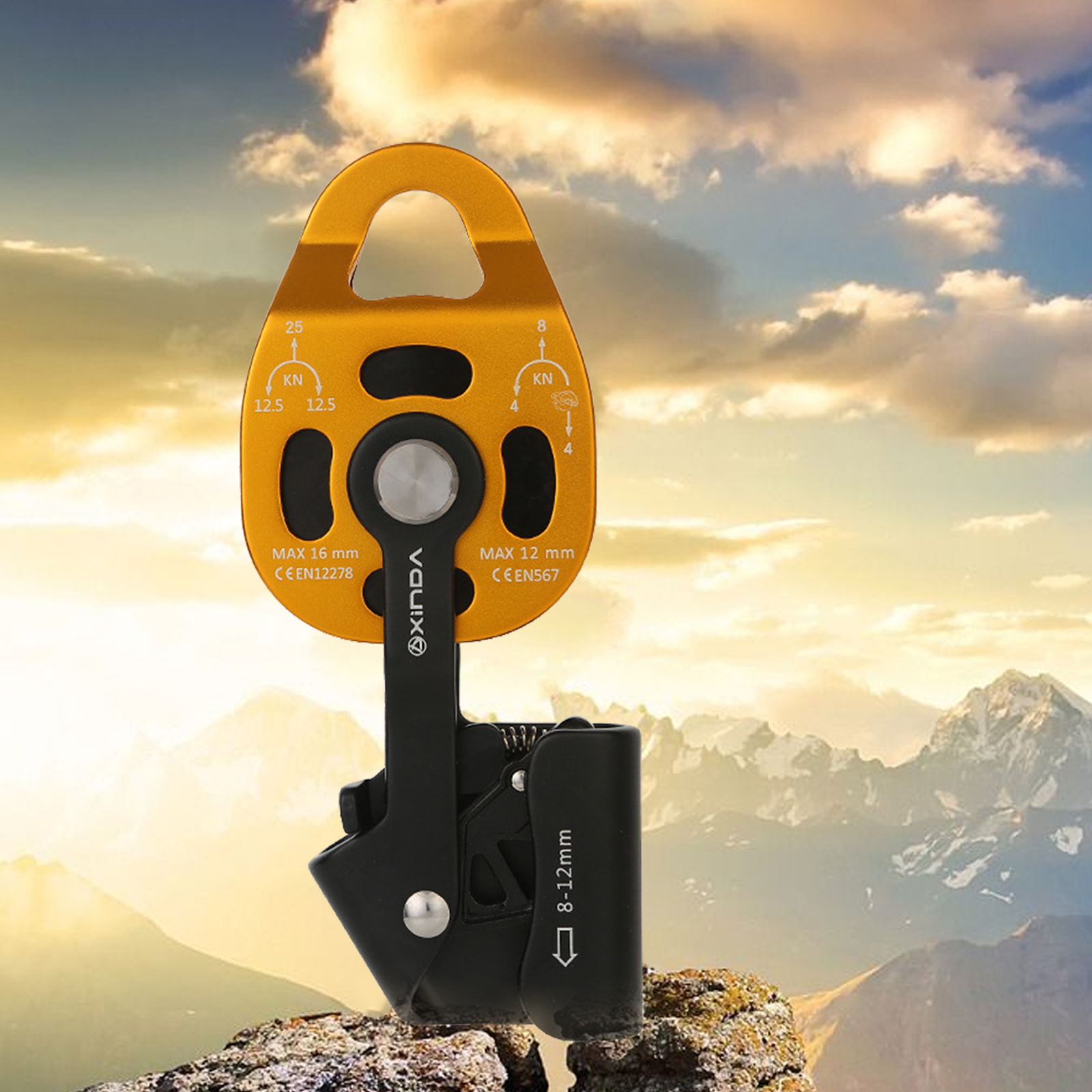【100% Original】High Quality Heavy Lifter Torrential Riser Pulley Puller Rope Lifting Equipment Climbing Outdoors
