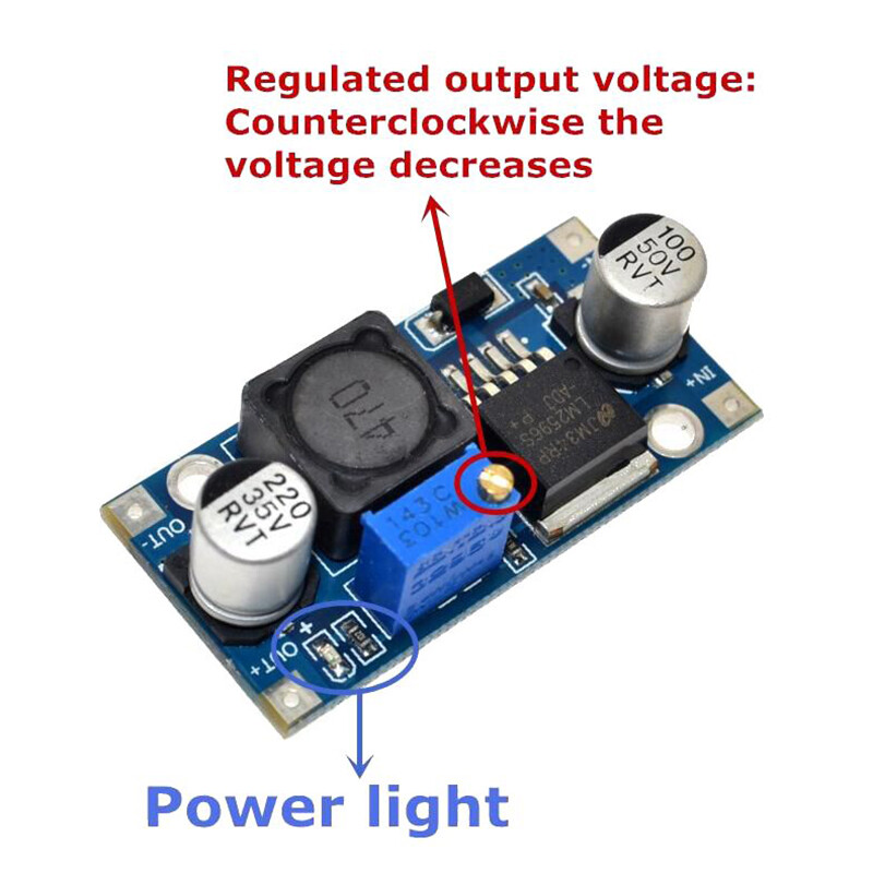 LM2596s DC-DC Step down Power Supply Module 3A Adjustable Buck Module LM2596 Voltage Regulator 24V 12V 5V 3V