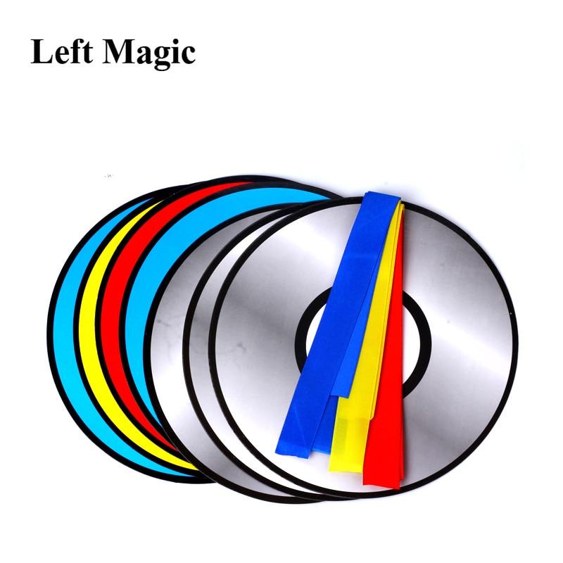 Color Changing Laser CD Magic Tricks Paper Bag Color Changing Magic CD Magic Props Stage Gimmick Illusion Essories