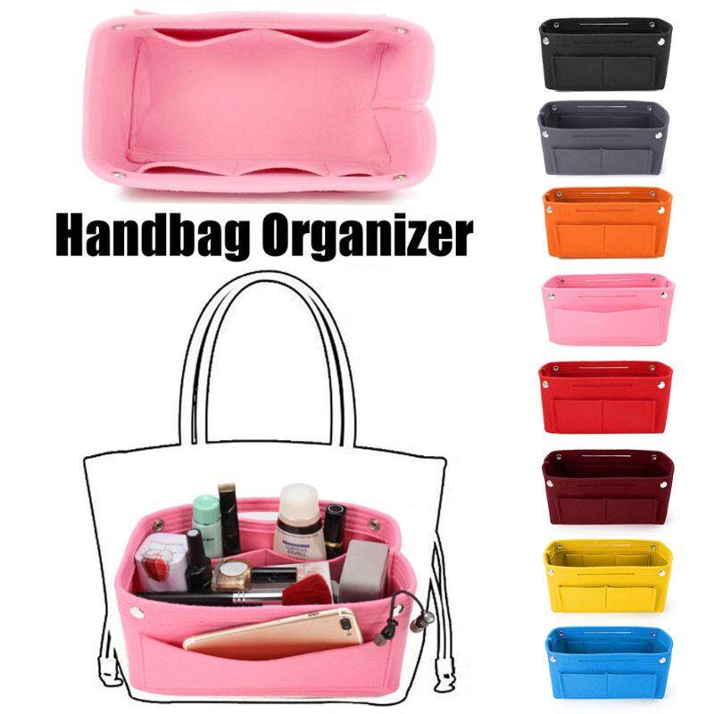 Multifunction Handbag Organizer Purse Insert Bag Felt Fabric Storage Pouch Case