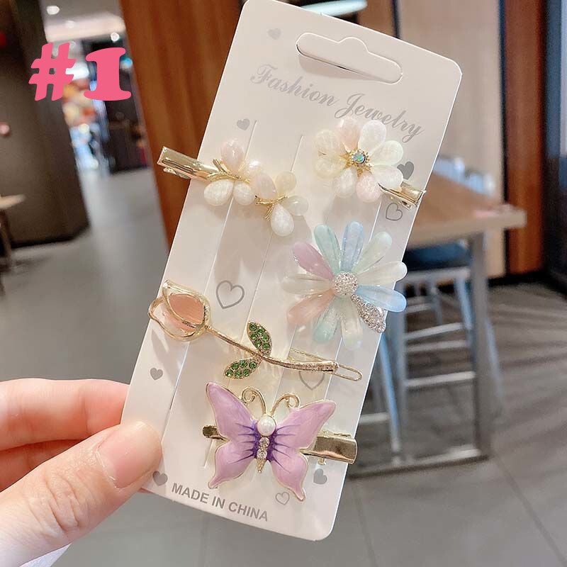 4Pcs/Set Rhinestone hair clip Metal Hairpin Diamond Fashion  Rhinestone Pins Hair Clips for Women