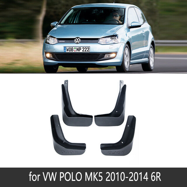 For vw volkswagen polo 6r 6c 2010~2017 mudguards mudflap fender mud flaps splash guards car accessories 2011 2012 2013 2015 2016