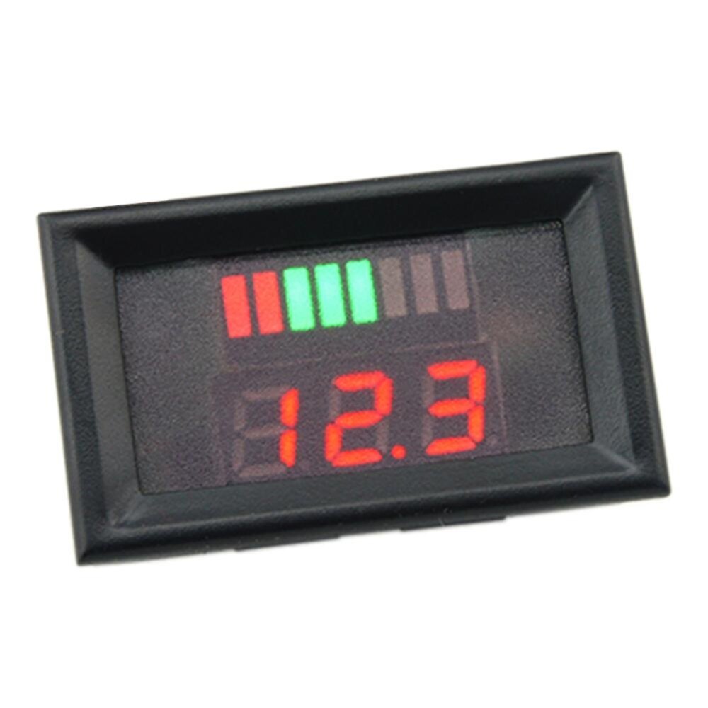 [Moscow Six] Pin Axit Chì 12-60V, Đèn LED Báo Công Suất Kỹ Thuật Số Vôn Kế Tester