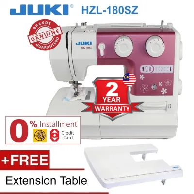 Juki HZL-180SZ Sewing Machine + Extension Table (100 Genuine Juki brand)