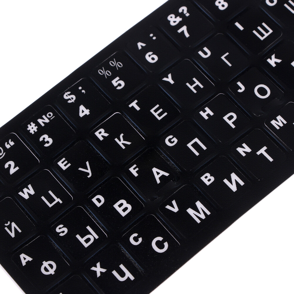 Practical Decoration Standard New Laptop White Letters Sticker Keyboard Korean