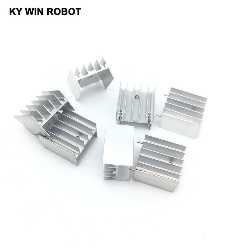 10pcs Aluminium To220 Heatsink To 220 Heat Sink Transistor Radiator