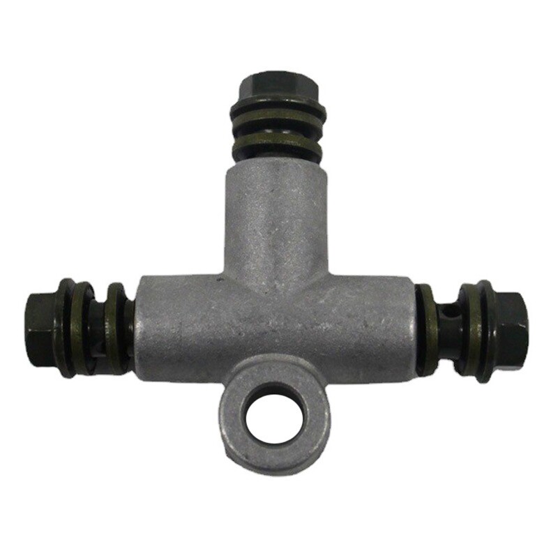 Motorcycle ATV Hydraulic 3 Way Brake Oil Hose Adaptor High Quality Iron Pipe Coupling Tee 10mm For Motorcycles Off-Road