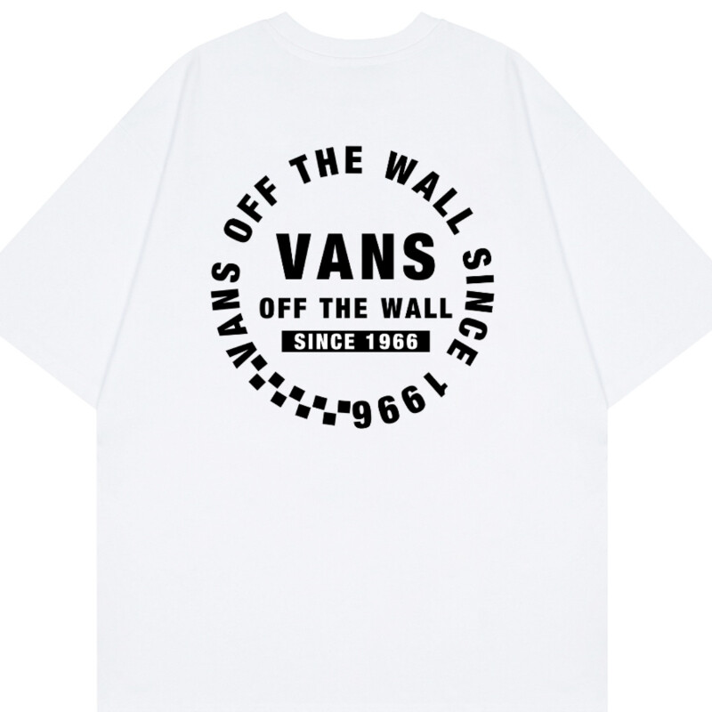 The new cotton letter print short sleeve unisex round neck loose half-sleeved T-shirt ins trendy brand base shirt
