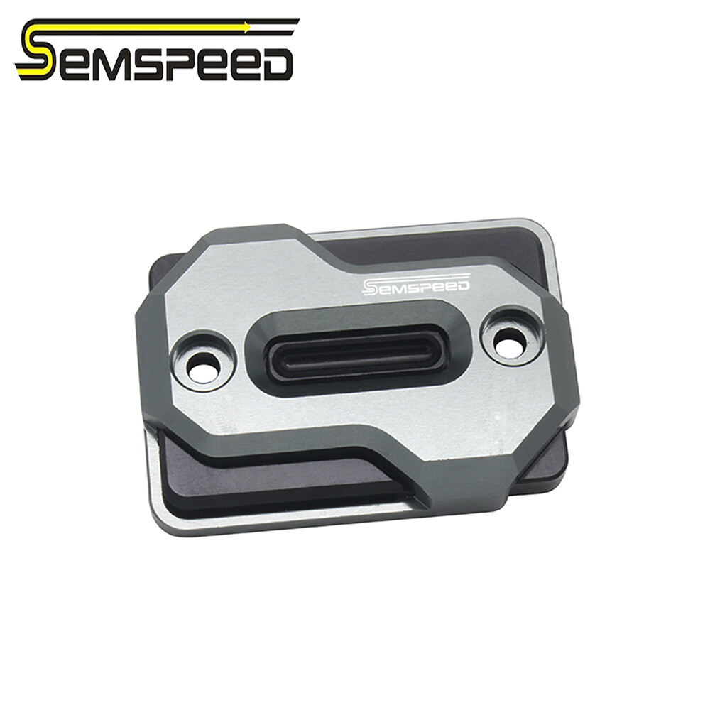 SEMSPEED Motorcycle CNC Front Master Brake Fluid Oil Tank Reservoir Cover For Honda CB150 CB250 CB300 CBR150 CBR250 CBR300