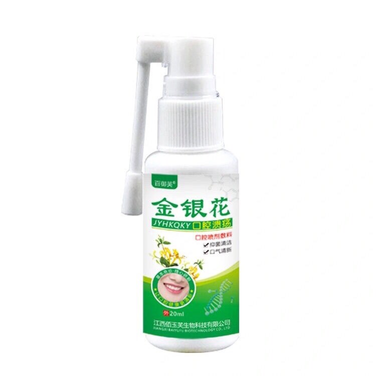 Oral ulcer smell honeysuckle spray heat foaming halitosis gums sore