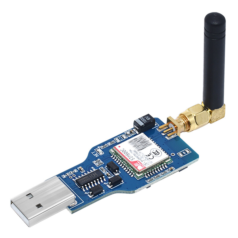 1PCS USB to GSM Module Quad-band GSM GPRS SIM800 SIM800C Module for Wireless Bluetooth SMS Messaging with Antenna