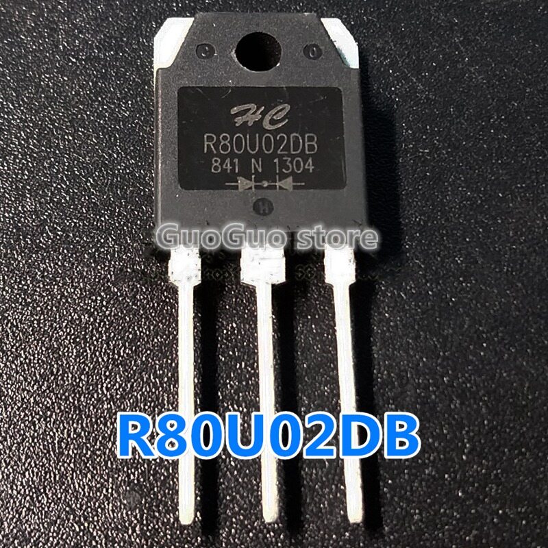 5pcs r80u02db to-3p 80u02 to3p 80a/200v inverter welding machine fast recovery rectifier diode new original