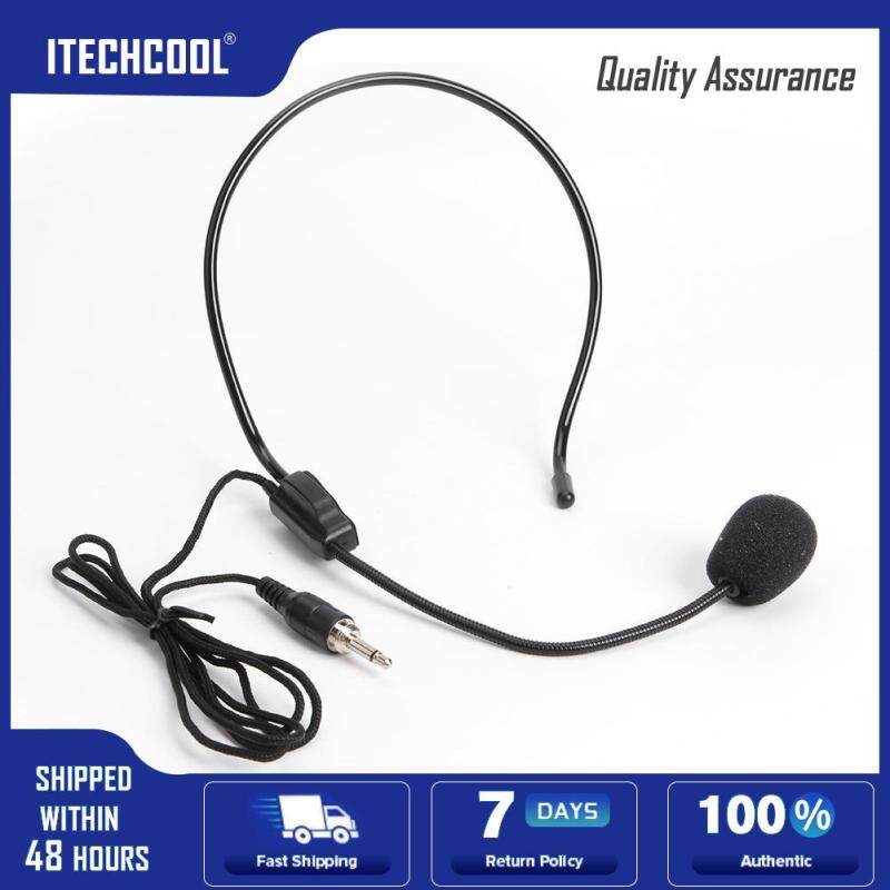 Head Mounted Microphone 3.5mm Wired Headset Mic for Teacher Guide Speech Singapore