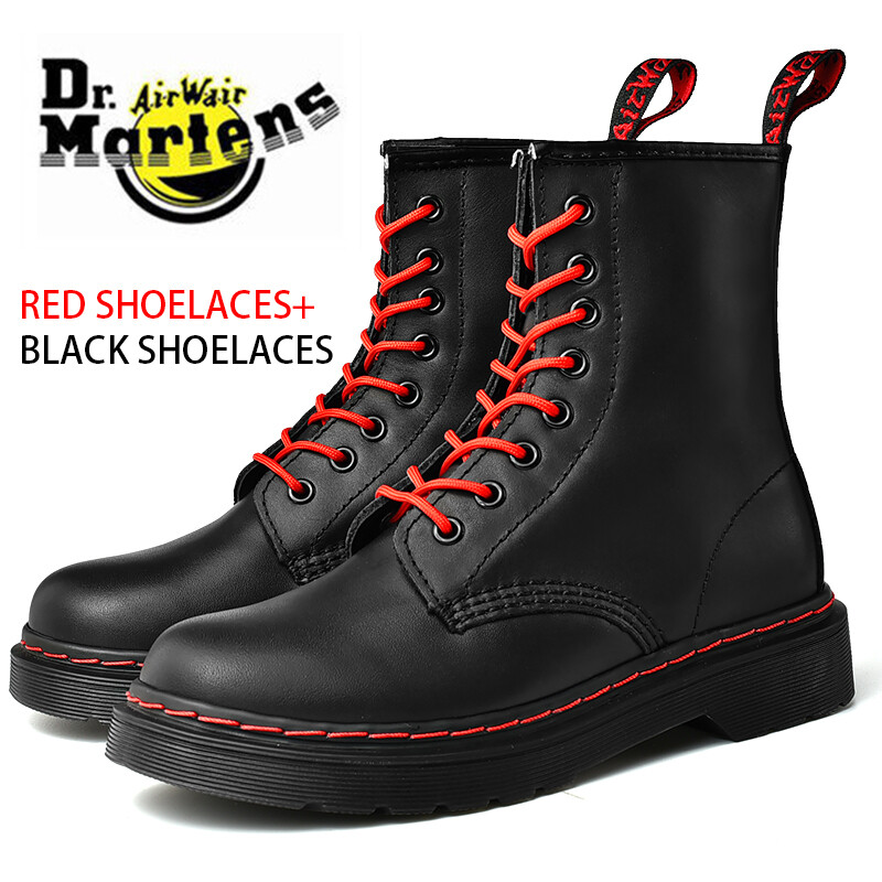 Dr martens air wair 1460 red line classic martin boots for women and men 35-46 fashion 8 hole martin boots