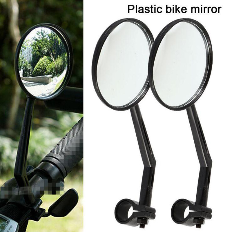 1 Pack Rotaty Handlebar Glass Rear View Mirror For Road Bike Bicycle Portable US