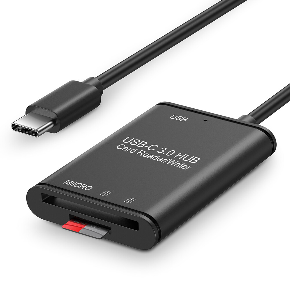 Đầu Đọc Thẻ Nhớ Loại USB 2 Trong 1 Chuyên Nghiệp 3.1 C Sang USB 3.0 Bộ Chuyển Đổi OTG Cho Điện Thoại Di Động PC