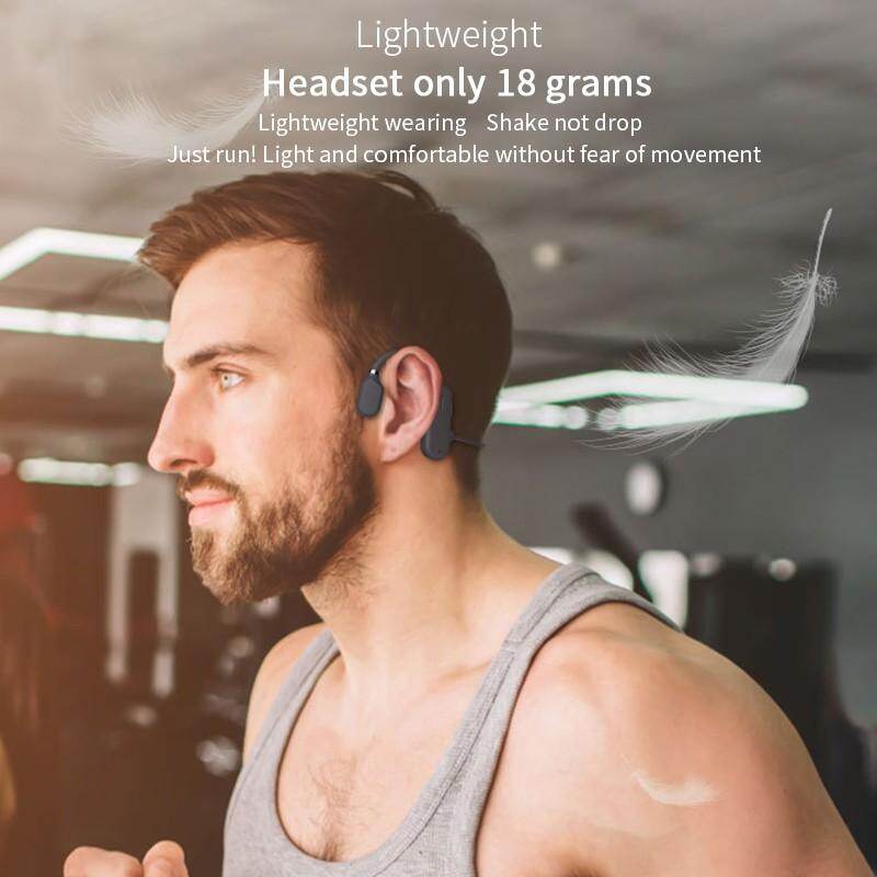 Tai Nghe Dẫn Truyền Xương VAORLO Bluetooth Không Dây Chống Thấm Nước Thoải Mái Đeo Tai Mở Móc Đèn Trọng Lượng Tai Nghe TWS Âm Nhạc HIFI Thể Thao Trong Tai Tai Nghe Dẫn Không Khí Cho Xiaomi iPhone Huawei