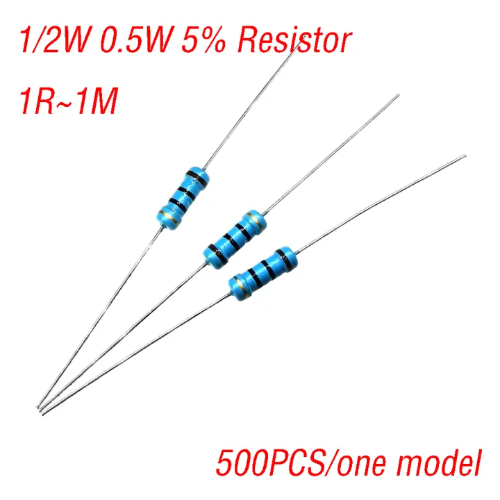 200PCS 2W 1R~1M 5/% METAL OXIDE FILM resistor 10R 100R 220R 1K 1.5K 2.2K 4.7K 10K