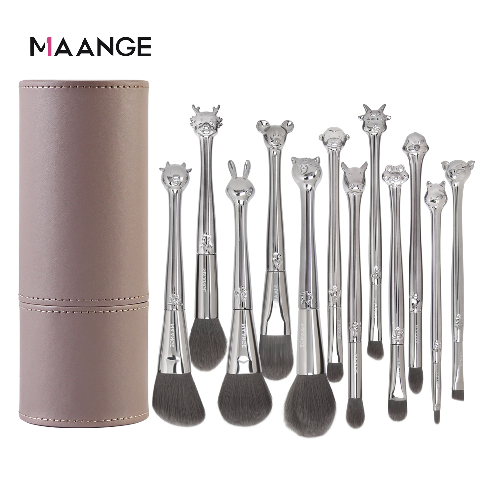 MAANGE 12 Cọ trang điểm đánh phấn mắt và phấn má hồng - INTL