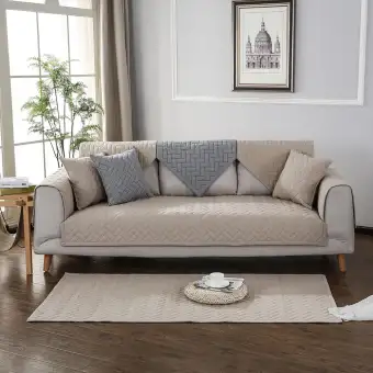 Xjing Khaki Color Simple Sofa Couch Cover Non Slip Cushion Khaki Color Simple Sofa Couch Cover