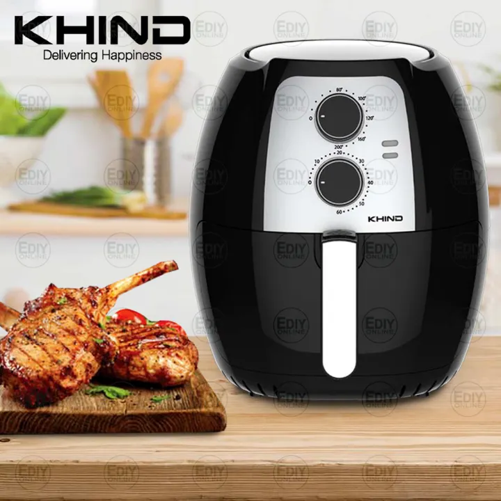 New Khind Arf77 Arf 77 Xxl Extra Big Air Fryer 6 0l 1800w Pengoreng Tanpa Minyak 烘烤炉 Lazada