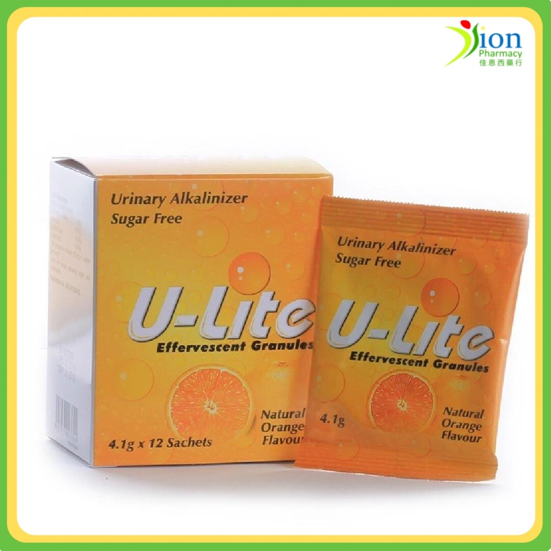 ULITE URINARY ALKALINIZER EFFERVESCENT GRANULES 4.1G X12 SACHET Lazada