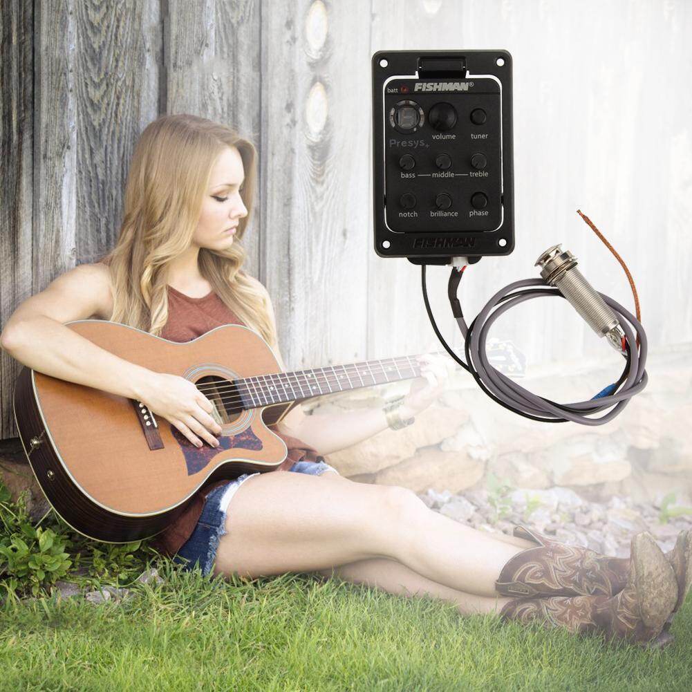 Bộ Chỉnh Âm EQ Cho Đàn Guitar Tiền Khuếch Đại Trên Bo Mạch Bộ Cân Bằng Thu Âm Piezo Cho FISHMAN 201