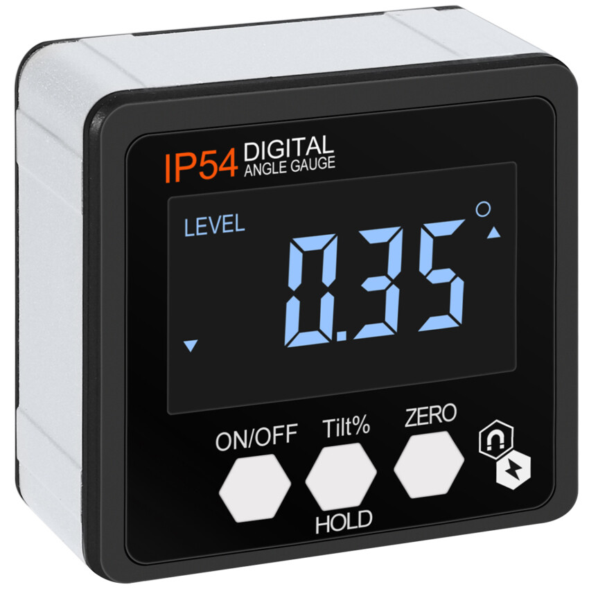 Electronic Digital Display Inclinometer, Level Meter, Gradient Ruler With Magnetic Protractor