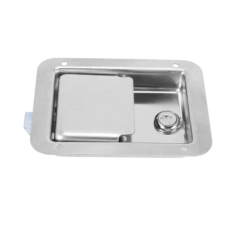 Hardware 2 Pack Stainless Steel Paddle Slam Latch With Lock & Key - Flush Single Point Handle For Door Trailer RV Jeep