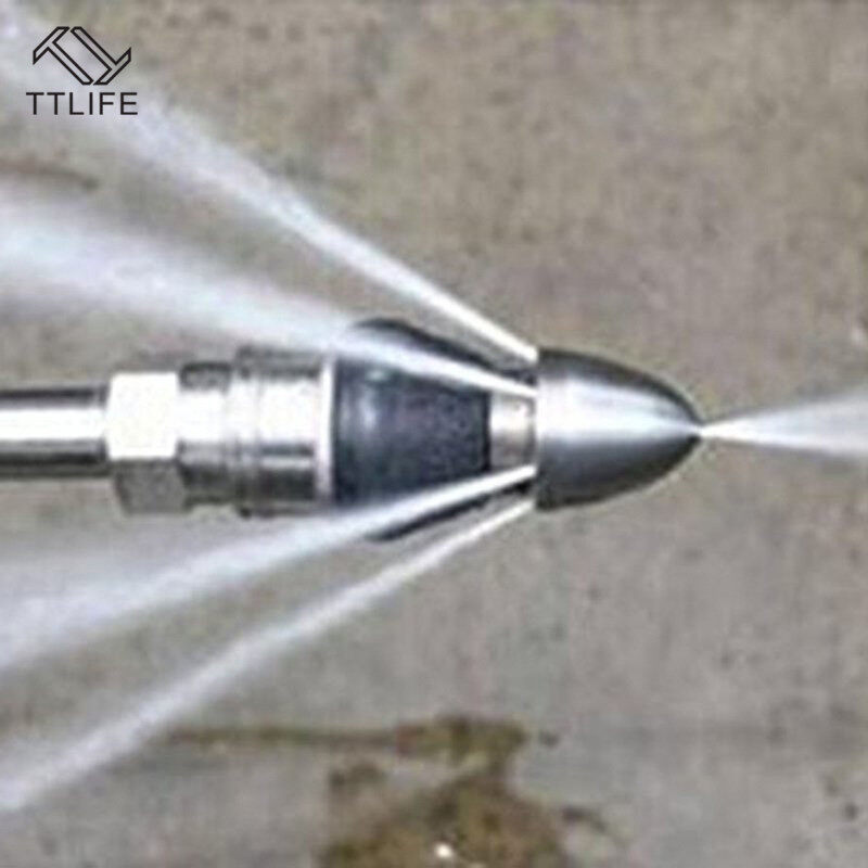 TTLIFE 1/4 Sewer Jet Pressure Washer Drain Sewer Cleaning Pipe Spray