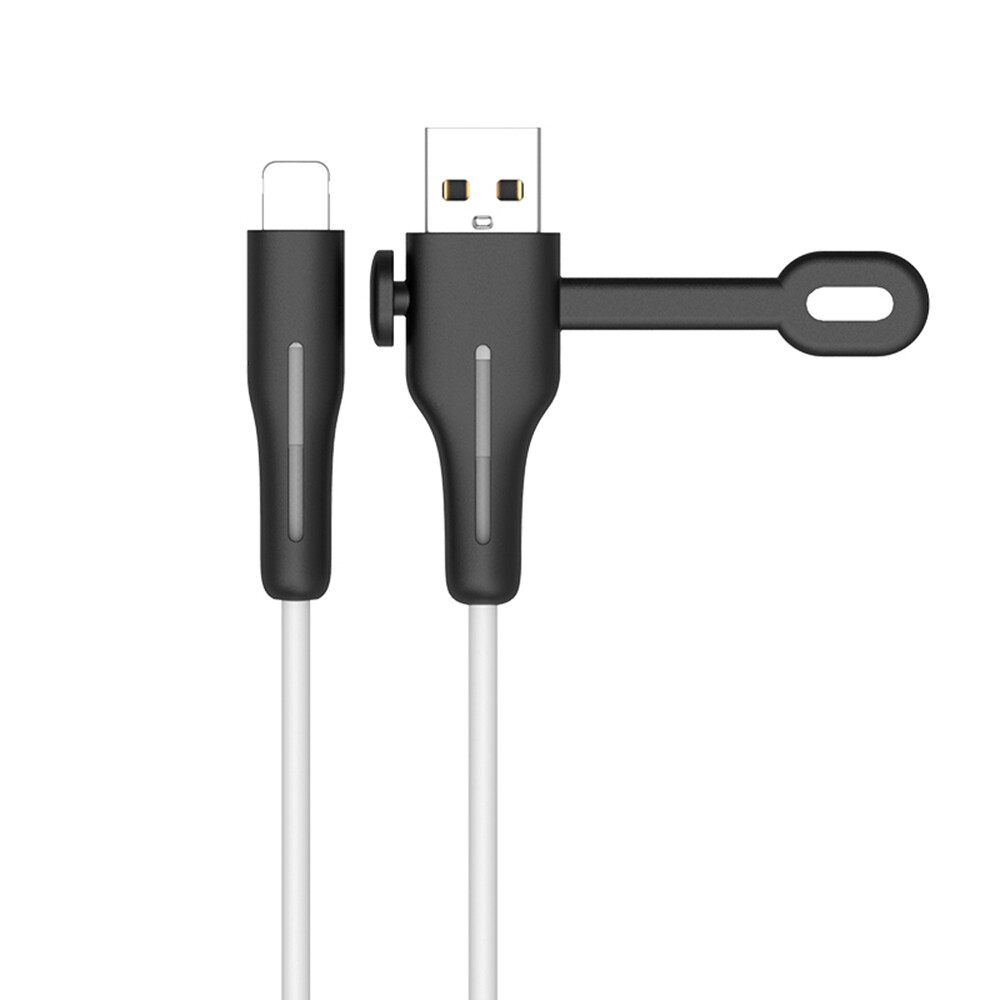 Soft Silicone Spiral Cable Protector iPhone iPad Macbook Lightning Type C Case Winder for Universal USB Charger Holder Accessories [cchoice]