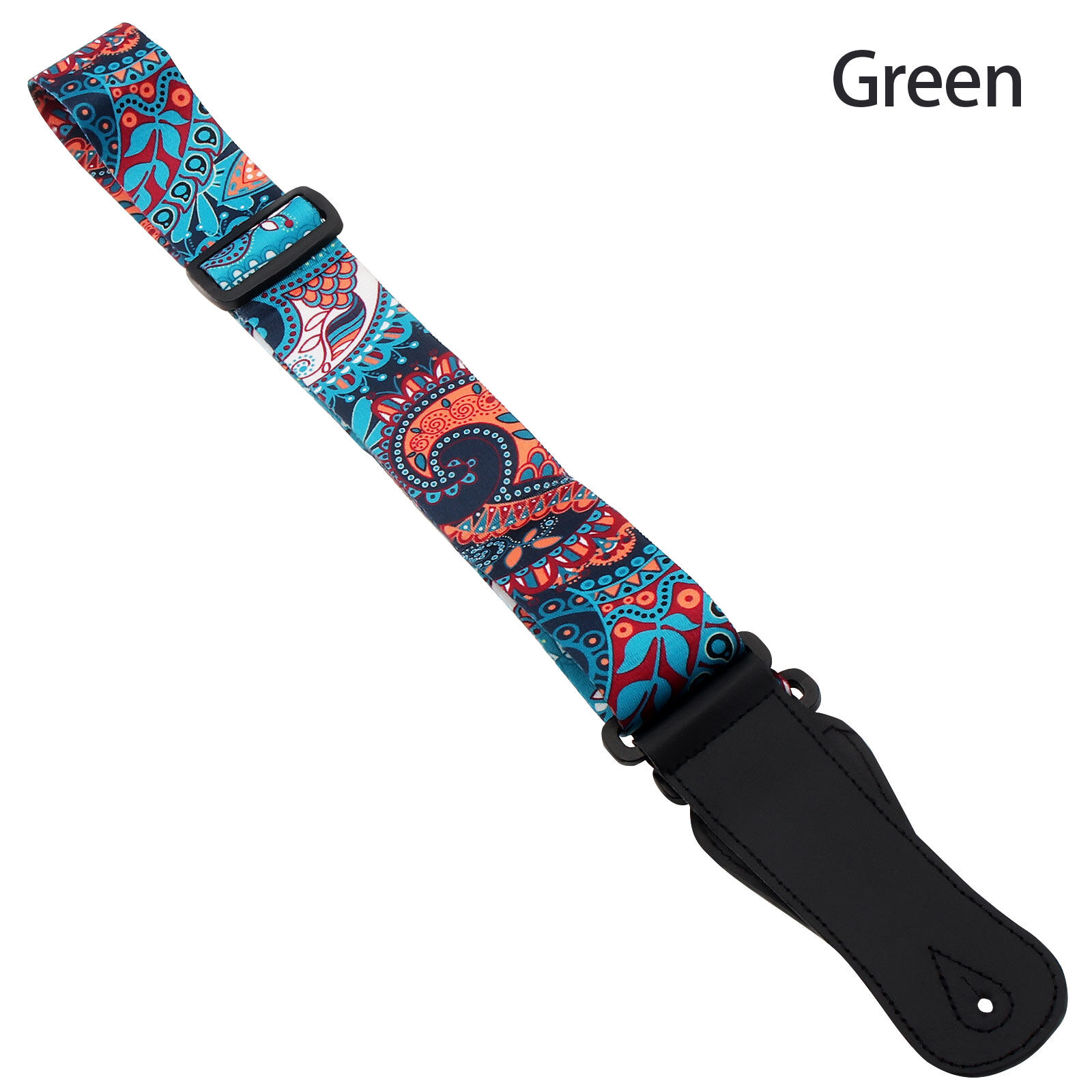 Dây Đeo Guitar Có Thể Điều Chỉnh In Ấn Phong Cách Dân Tộc Hoa Văn Bông Hoa 3 Màu Sắc Tùy Chọn Cho Âm Bass Điện Cho Nhạc Acoustic Guitar