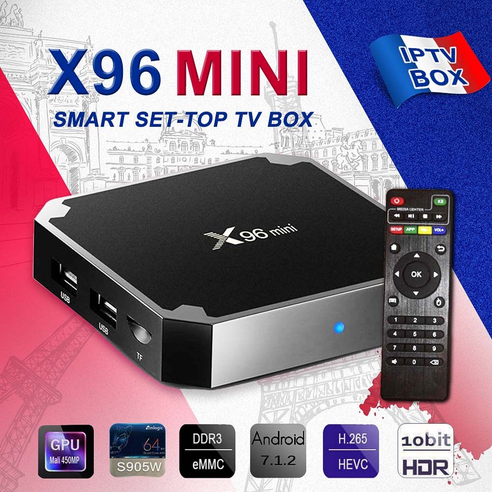 X96 MINI Android 7.1 Smart TV Box S905W 4K Quad Core H.265 HD 3D Movies Films 