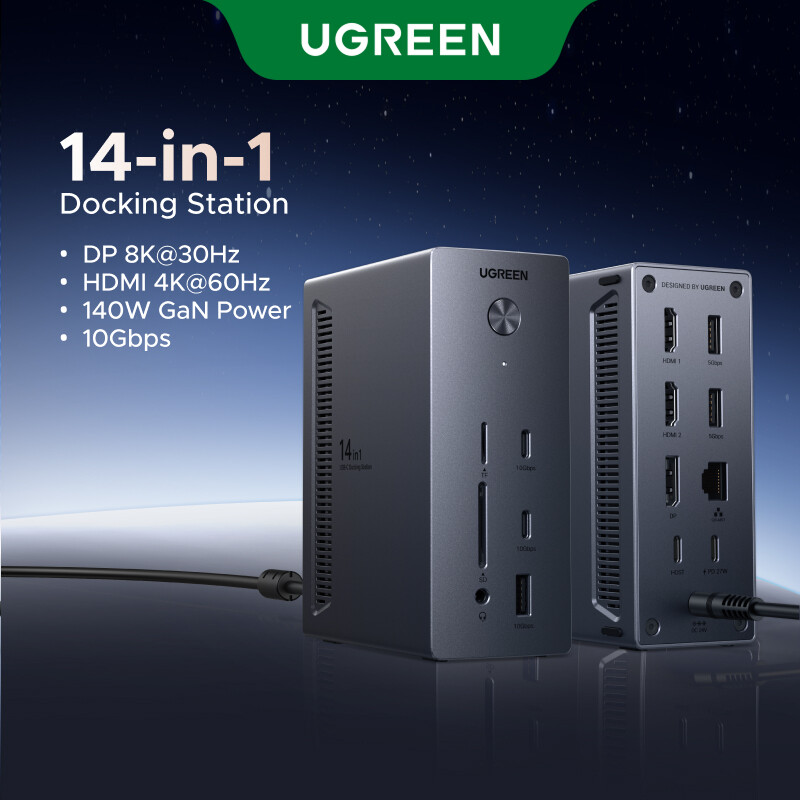 UGREEN 14-in-1 USB-C Multi-function Docking Station Fast Charging
