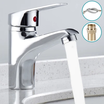❤ Big sale ❤ Modern faucet tap Stylish elegant Bathroom Basin tap Kitchen hot and cold water tap Chrome Swivel Faucet tap Basin Sink Mixer Tap Kitchen