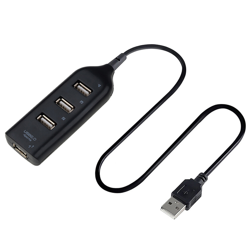 USB Hub 5Mbps High Speed Multi USB 2.0 Adapter Expander 4 Port Splitter