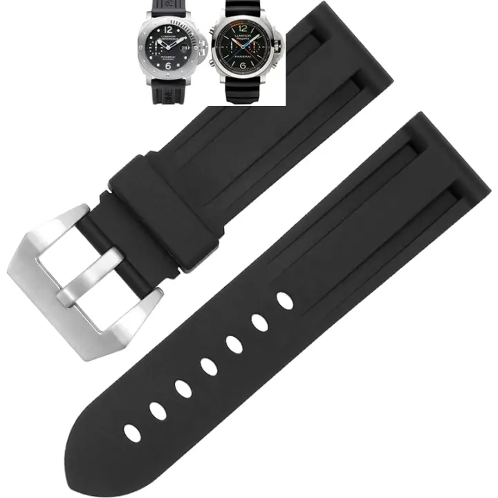 black and silver watch band