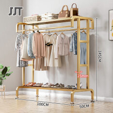 JJT Giá quần áo dày đậm giá sàn quần áo gia đình giá quần áo đơn giản trong nhà giá Cây treo áo phòng ngủ phụ
