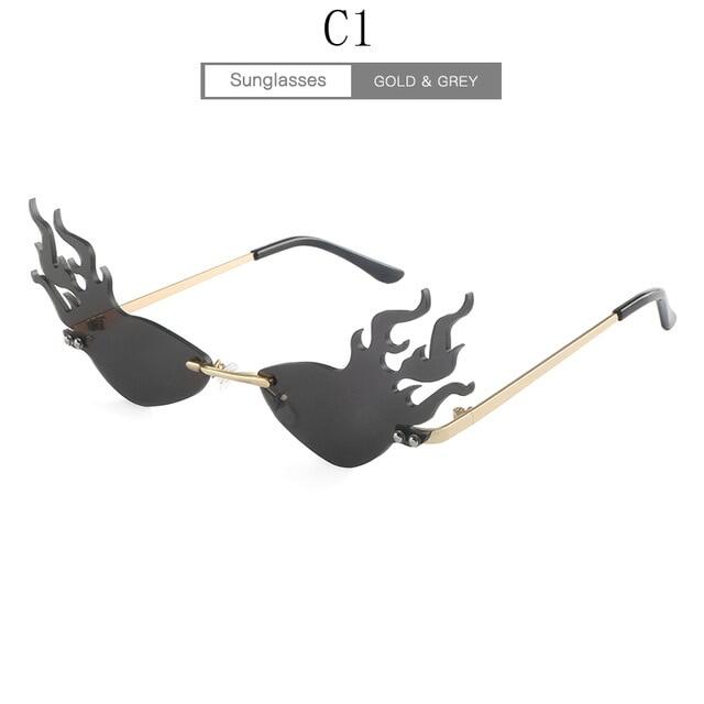 white flame sunglasses