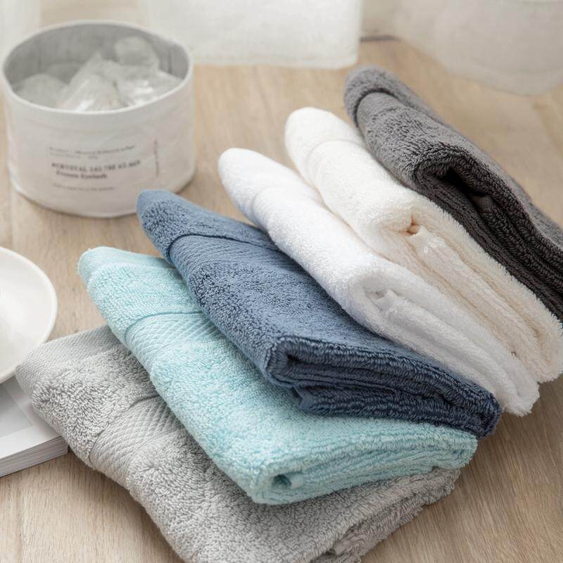 Dày Hút Nước Ai Cập Cotton Chất Lượng Cao Khách Sạn Rửa Mặt Khăn Mặt Cặp Khăn Mặt Khăn Vuông Giản Lược Màu 100% Cotton Khăn Tắm