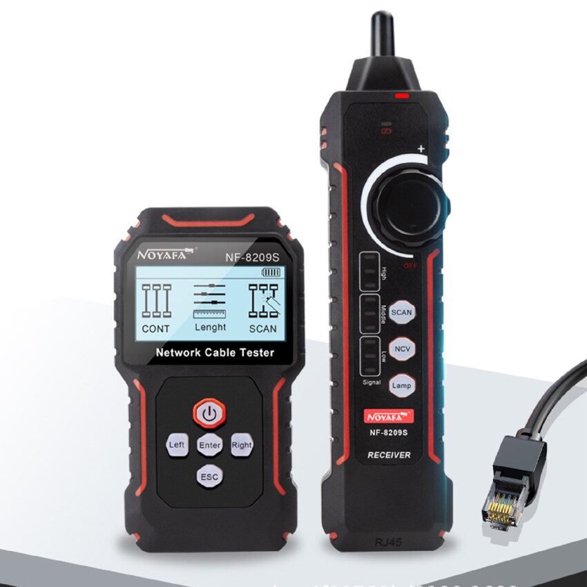 Wire Tracer, PoE RJ45 RJ11 Network Cable Tester, NF8209S Cable Finder Tools Cat5 Cat6