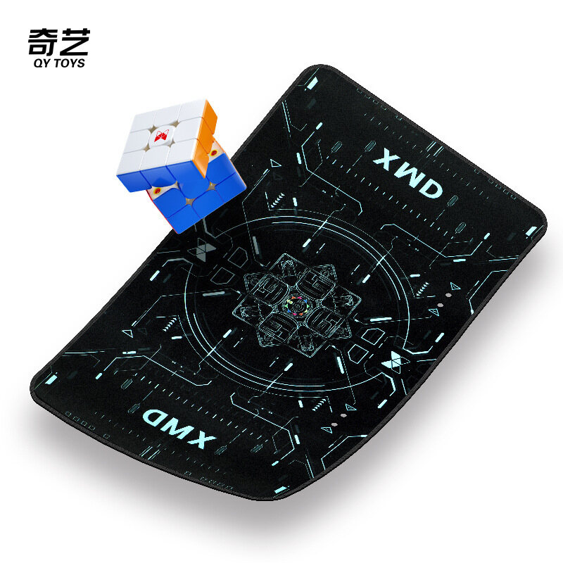 （Super Fan) QiYi Speed Cube Timer Competition Training Mat Educational Kid Toy Player One Magic Cube Mat Multiple styles