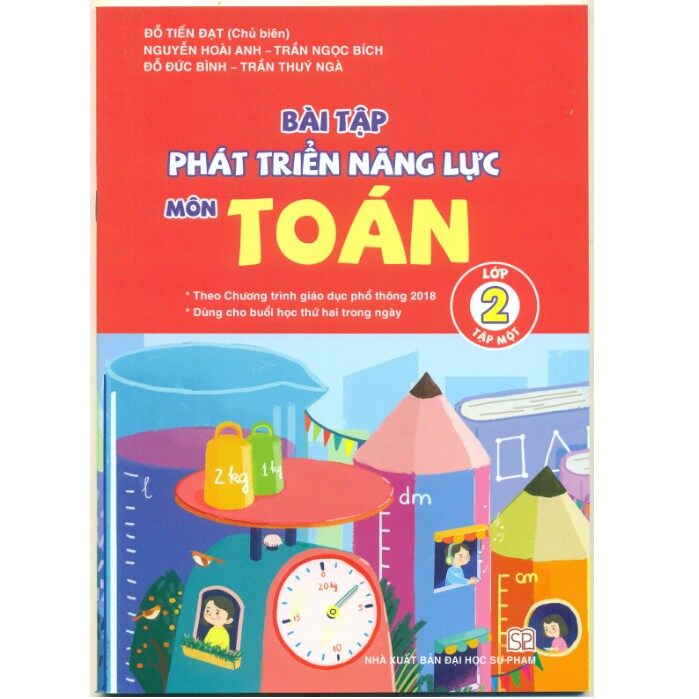 Combo sách - Bài tập phát triển năng lực môn Toán lớp 2 (tập 1+2) - chương trình mới (NXB Đại học sư phạm)